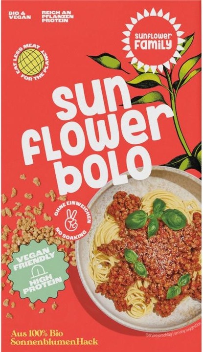 Produktbild Sunflower Family Sonnenblumenhack Bolognese Bio (131 g)