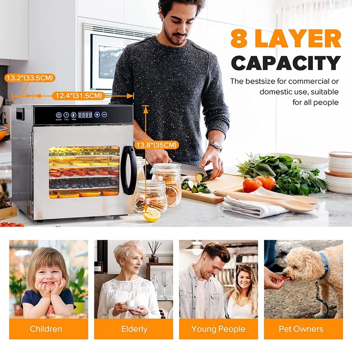 Actual product image Kwasyo Dehydrator 8 shelves