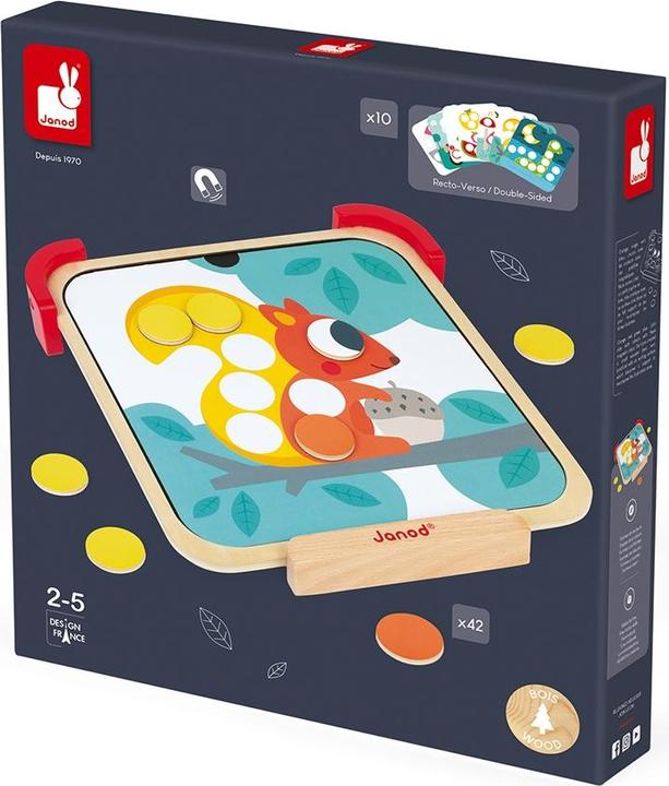 Produktbild Janod Magnetspiel Farben und Formen (Deutsch, Englisch, Französisch, Italienisch, 2 - 5 Jahre)