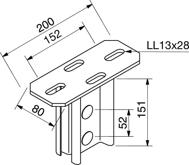 Rico 16A4-A Kopfplatte fÃ¼r H-Stiel