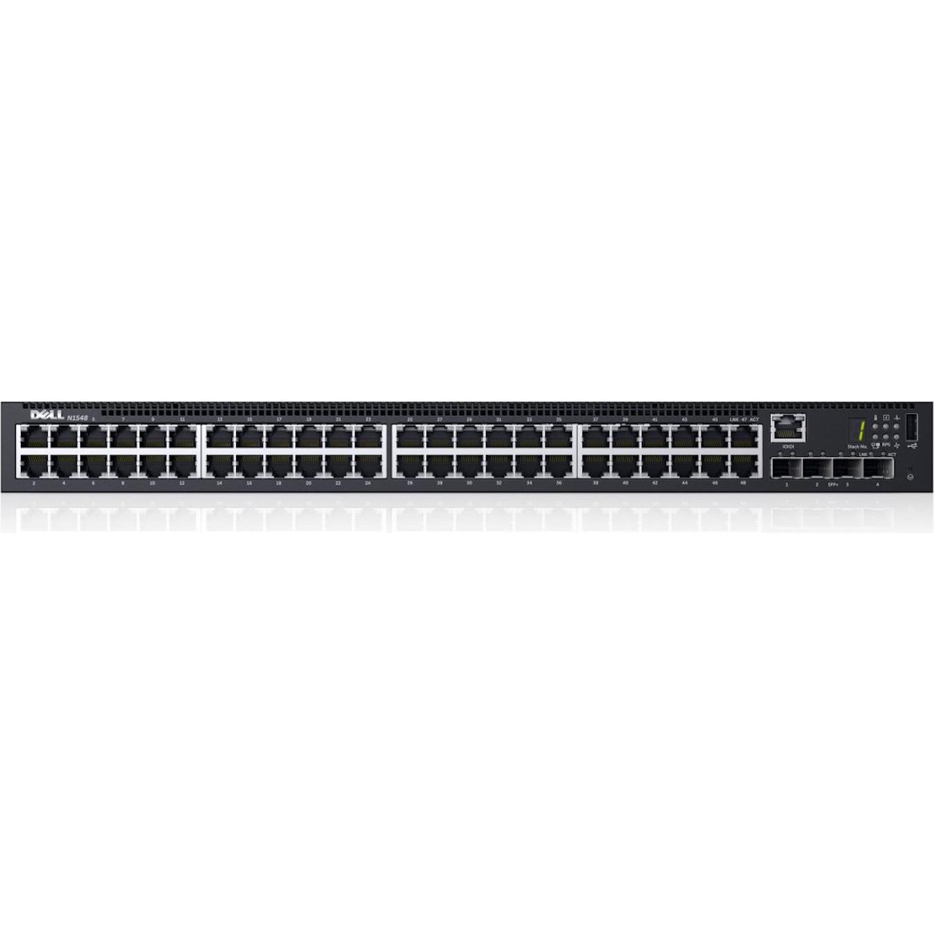 Dell Networking N1548 (48 Ports), Netzwerk Switch, Schwarz