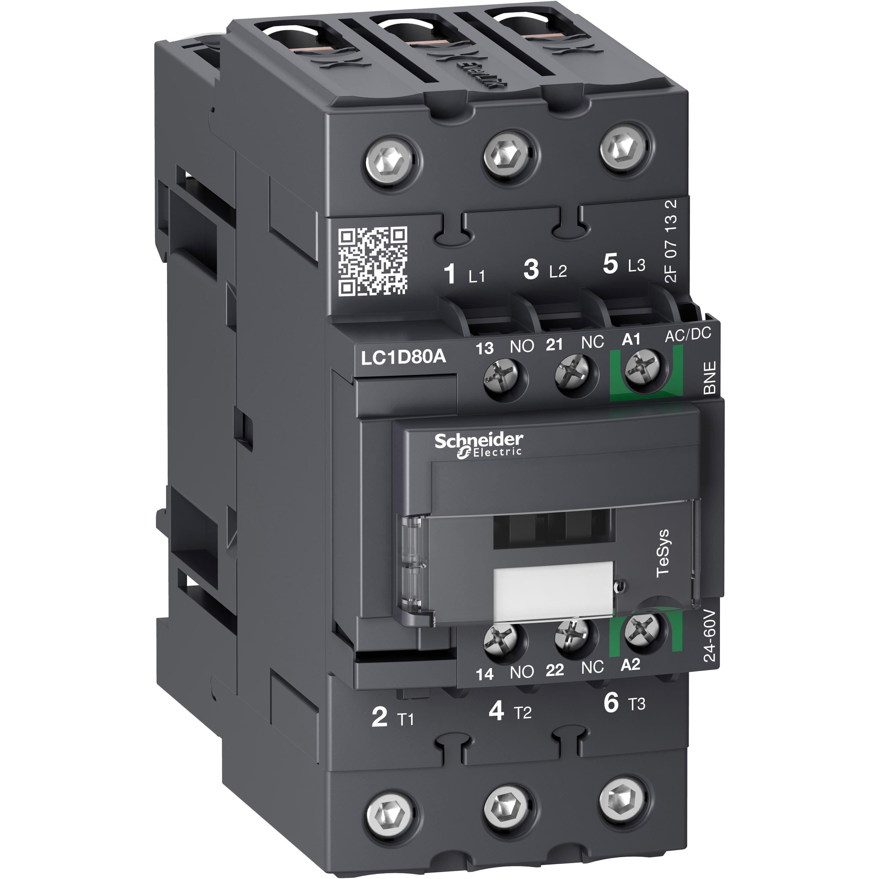 Schneider Electric LC1D80ABNE LC1D 3p +1S+1Ö 37 kW 80 A 400 V AC3 Spul Leistungsschütz, Relais