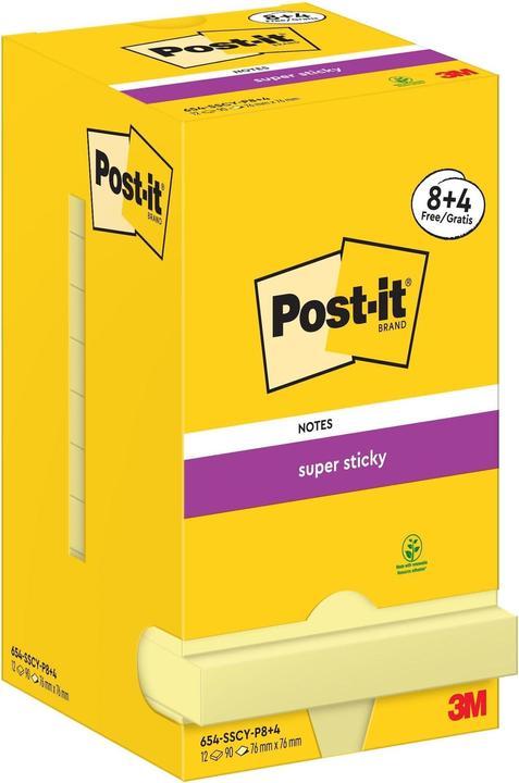Actual product image Post-it Super Sticky (7.6 x 7.6 cm)