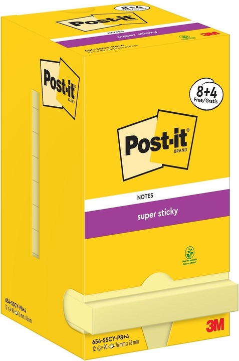 Immagine prodotto Post-it Super appiccicoso (7,6 x 7,6 cm)