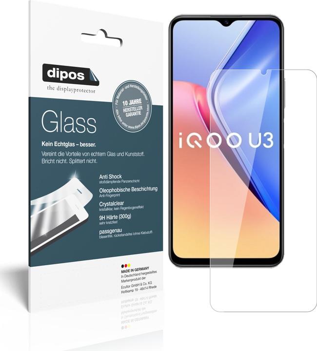 Dipos Displayschutz Anti-Shock (2 Stück, Vivo Y52s 5G)