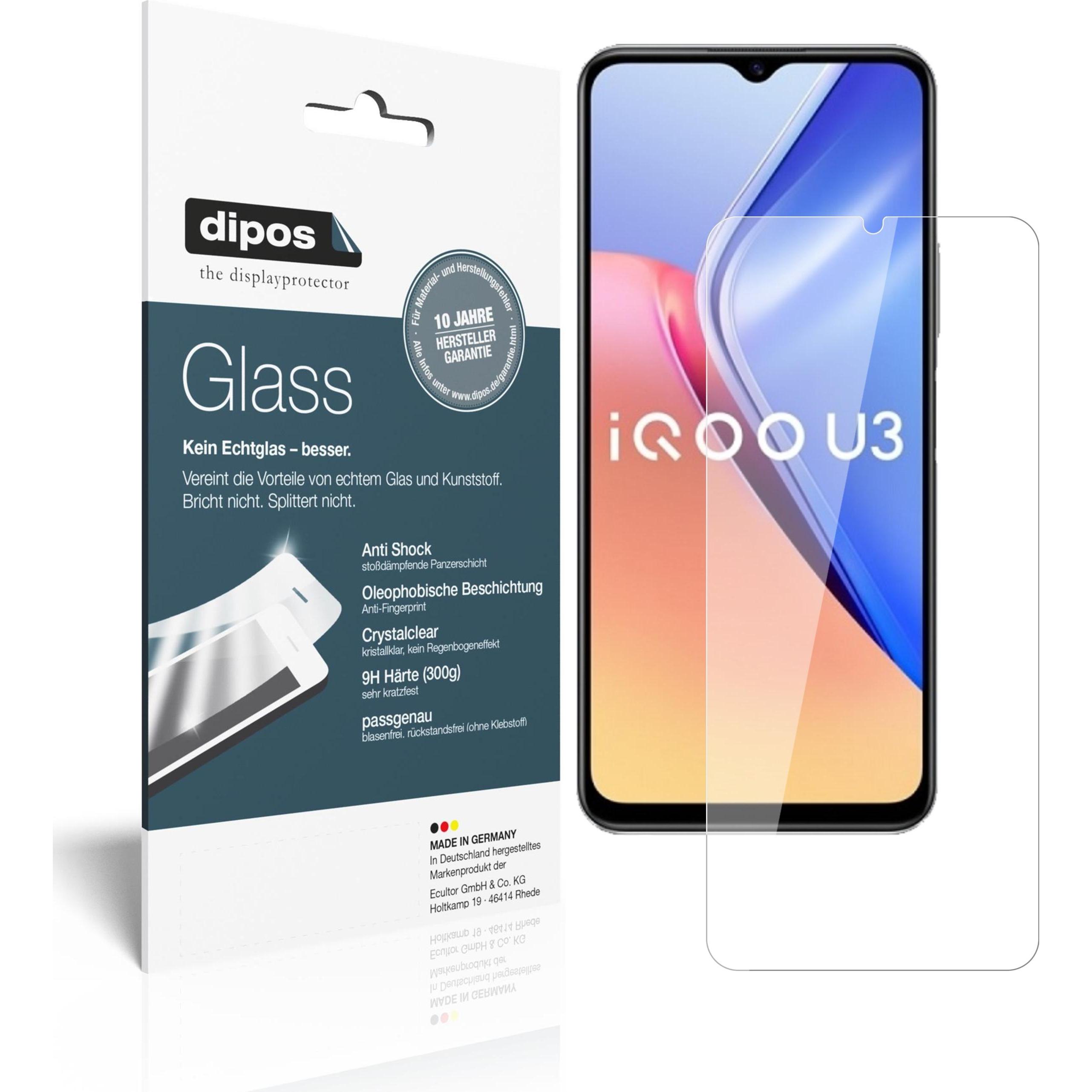 Dipos Displayschutz Anti-Shock (2 Stück, Vivo Y52s), Smartphone Schutzfolie, Transparent