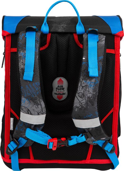 Actual product image Coolpack Satchel fabric blue, red