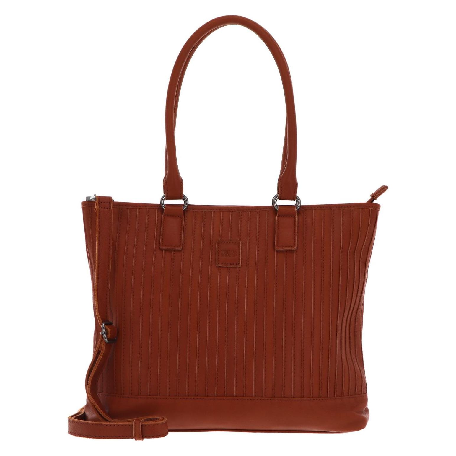 FredsBruder, Damen, Handtasche, Vertical City Bag, Braun