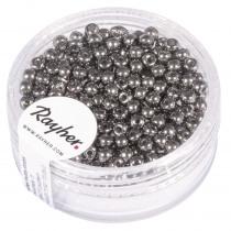 Image du produit Rayher Rocailles, 3mm ø, anthracite, 200 pièces