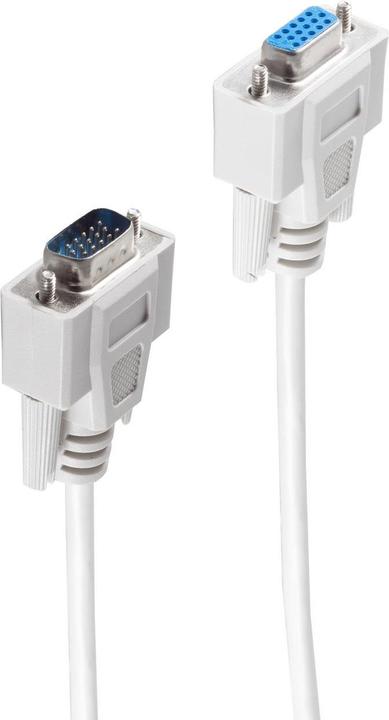 Produktbild Shiverpeaks ®-BASIC-S--VGA-Monitorverlängerung, 15-pol. HDD-Stecker auf 15-pol. HDD-Kupplung, mit vergossenen Ge (3 m, VGA)