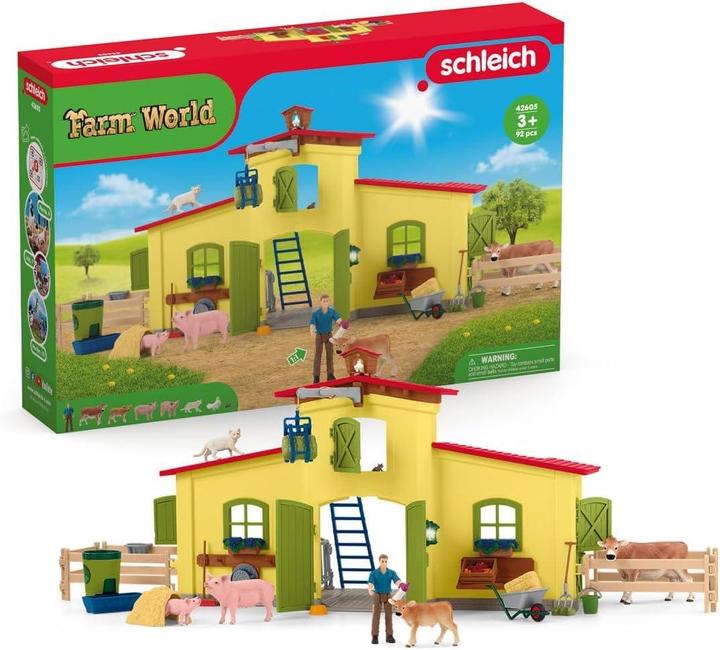 Produktbild Schleich Farm World Grosser Stall mit Tieren und Zubehör