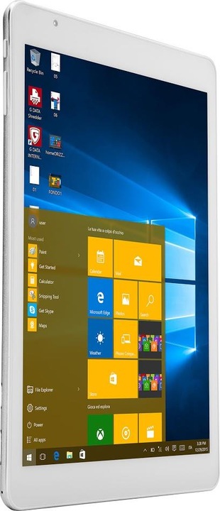 e-tab Dual Boot Tablet - Android + Windows 10 (3G, 9.70", 64 GB, Weiss)