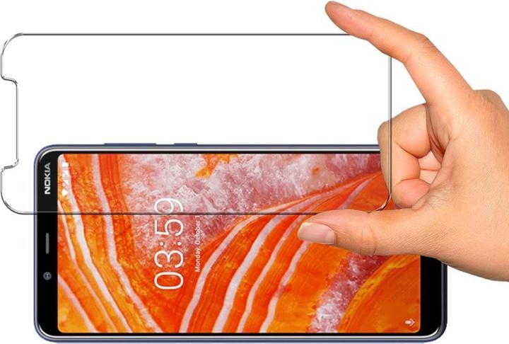 Immagine prodotto Screenguard Nokia 3.1 Plus Pellicola protettiva in vetro Custodia dal design amichevole (1 pz., Nokia 3.1 Plus)