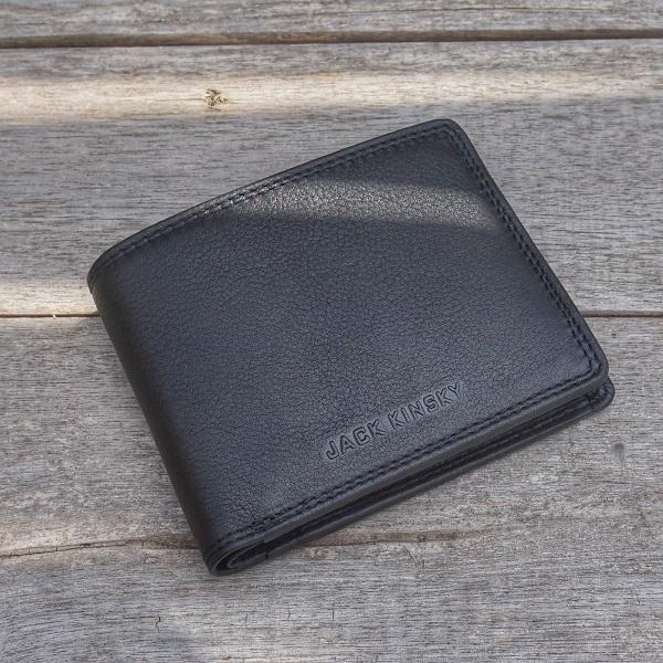 Actual product image Jack kinsky Brisbane wallet RFID protection leather 13 cm