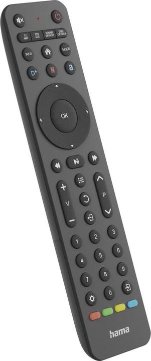 Produktbild Hama Universal-Fernbedienung TV, Infrarot, für 8 Geräte, lernfähig, App-Tasten (Universal Fernbedienung, Infrarot)