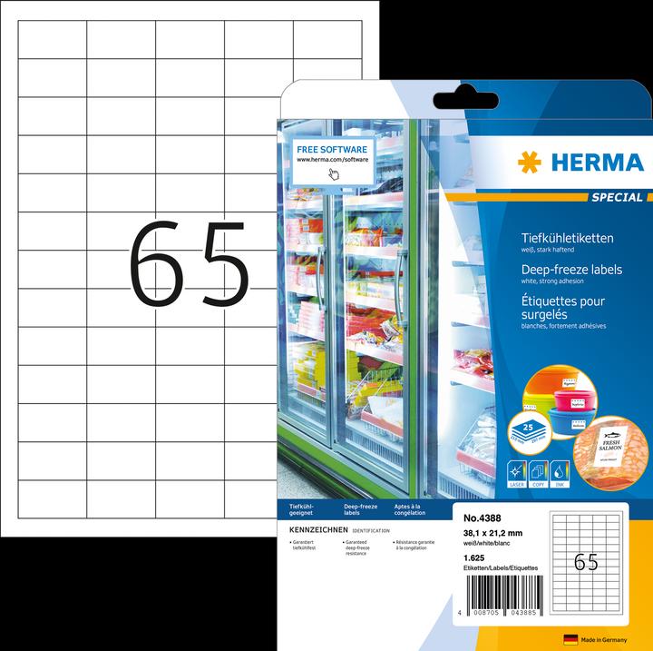 Image du produit Herma Étiquettes de congélation A4