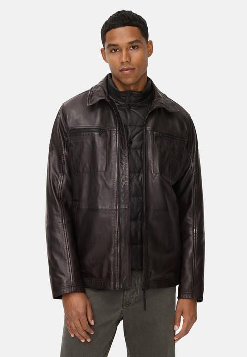 Actual product image Camel Active Lederjacke mit Steppfutter (58)