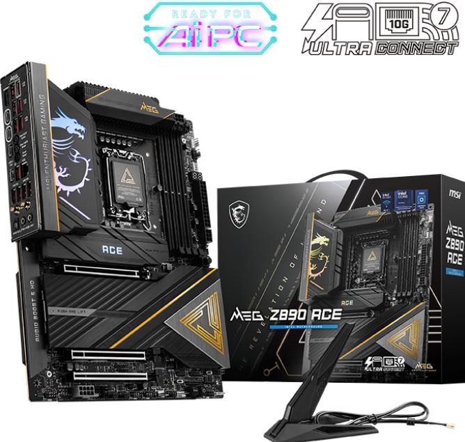 Actual product image MSI MEG Z890 ACE (LGA 1851, Intel Z890, ATX)