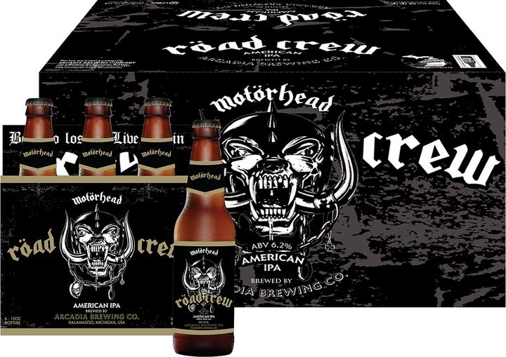 Actual product image Motörhead Röad Crew is an american pale ale brewed by Cameron's for the hard rock band (12 x 44 cl)