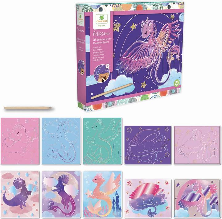 Produktbild Sycomore Artissimo Gm Scratch Art Dragons Mignons (Fr-De-It)