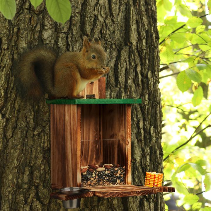 Produktbild Relaxdays Eichhörnchenfutterhaus