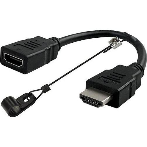 SCP DO-D004, HDMI Type A (Standard), HDMI, Male, Female, Straight, Straight (HDMI), Data + Video Adapter, Schwarz