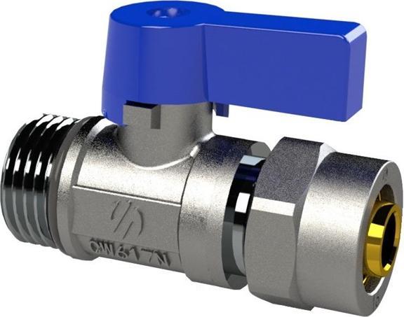 Produktbild VALVE MINI 1/2X16MM M BLUE HANDLE