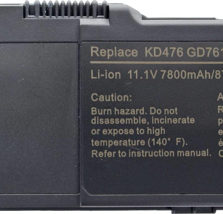 Actual product image Dell Akku Inspiron 6400, E1501, E1505 (9 cubicles, 7800 mAh)