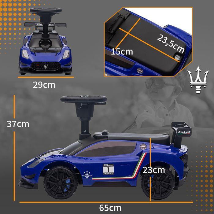 Actual product image Swisshandel24 Rutschauto, Bobby Car mit Stauraum, Hupe und Musik Blau 65 x 29 x 37 cm, blau