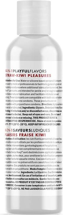 Actual product image Swiss Navy 4 in 1 Straw-Kiwi Pleasures 1 oz/30 ml (30 ml)