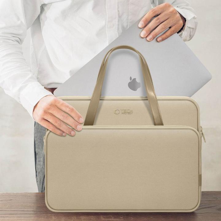 Image du produit Tech-Protect Carrying Bag for 15-16 Laptop - Beige (16")