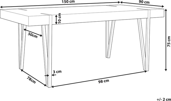 Produktbild Beliani Adena (150 x 90 x 75 cm)
