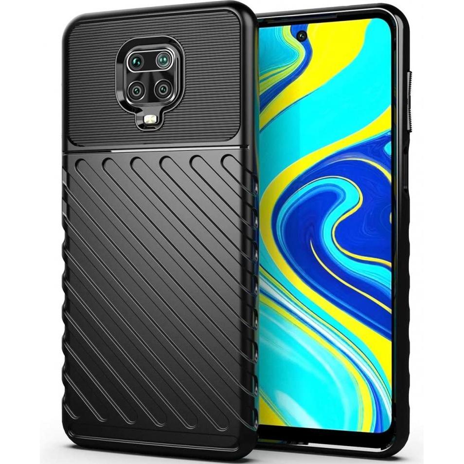 Screenguard Xiaomi Redmi Note 9 Pro SpaceCase Impact-Resistant Hülle (Xiaomi Redmi Note 9 Pro), Smartphone Hülle, Schwar...