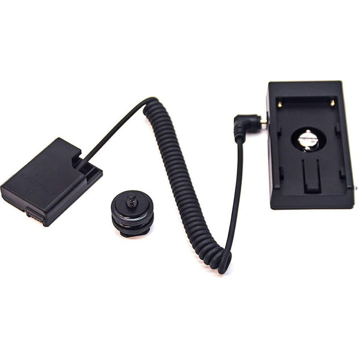 Caruba Batteria fittizia Nikon EN EL14 a decodifica completa + tassello batteria F970 (cavo a molla) (Batteria della fotocamera), Alimentatore fotocam