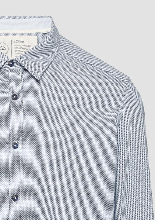 Produktbild S.Oliver Hemd Regular Fit: Baumwollhemd mit Strukturmuster (XL)