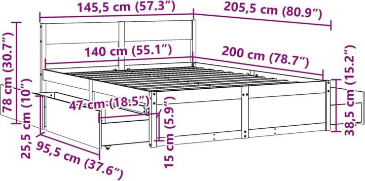 Produktbild VidaXL Kitti (140 x 200 cm)