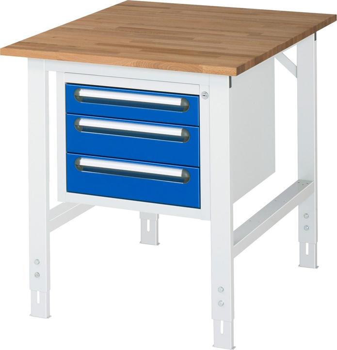 Image du produit RAU Établis Table de travail Tom K Modèle 04 750 x 760 à 1080 mm de hauteur (75 cm, 100 cm)