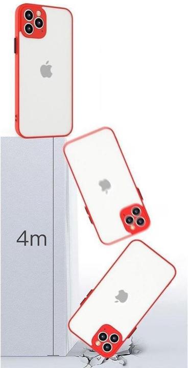 Actual product image Hurtel Milky Case silicone flexible translucent case for Samsung Galaxy A72 4G red (Samsung Galaxy A72)