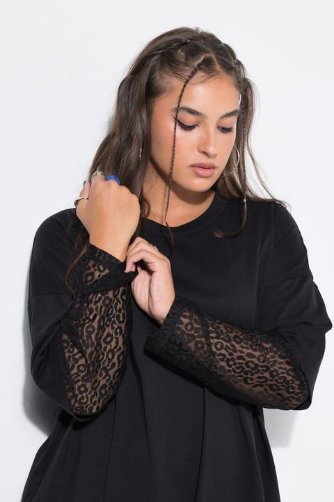 Produktbild Studio Untold T-Shirt, Oversize Shape, Langarm mit Spitze (54, 56)