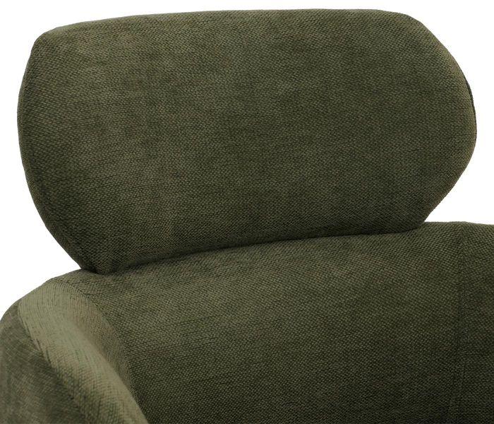 Immagine prodotto Mendler Esszimmerstuhl HWC-O77, drehbar Auto-Return, Stoff (310g/m²) Chenille Öko-Tex – olivgrün