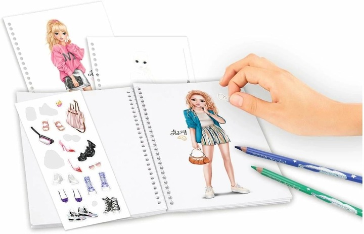 Actual product image Top Model TOPModel - Pocket Colouring Book ( 0412726 )