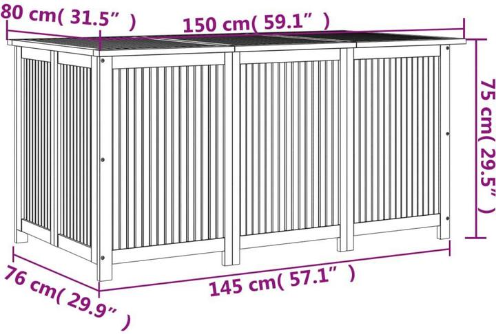 Actual product image vidaXL Gartenbox