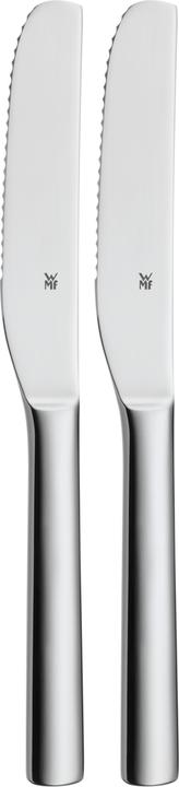WMF Frühstücksmesser Brunchmesser Set 2tlg Wellenschliff Nuova Edelstahl poliert (2 Stück, Messer)