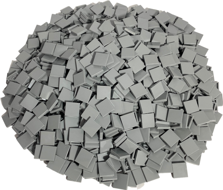 Immagine prodotto LEGO Piastrelle 2x2 grigio chiaro - Star Wars, Creator - 3068b Quantità 100x (Accessori LEGO)