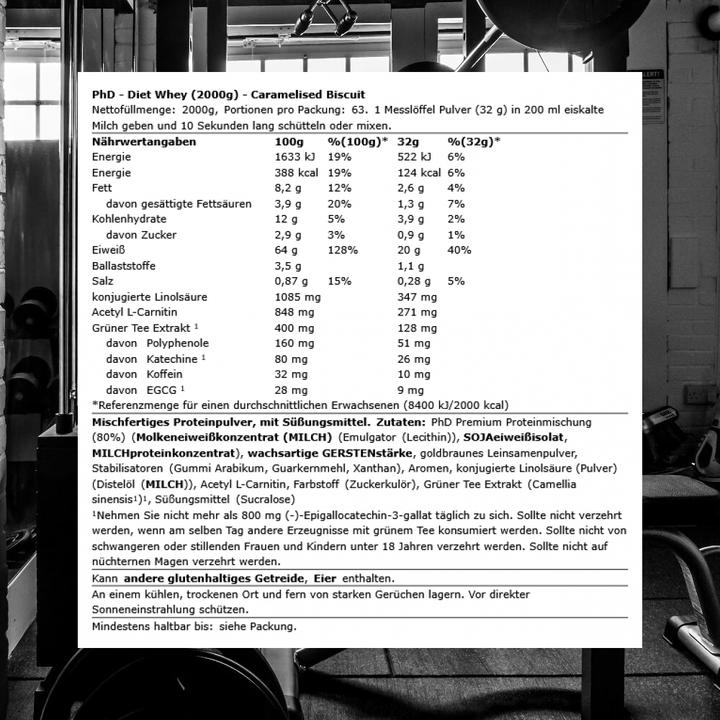 Produktbild PHD Diet Whey (2000 g)