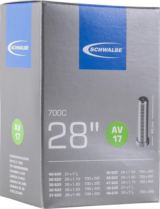 Actual product image Schwalbe Av17 (Schrader (AV), 28", 40 mm)
