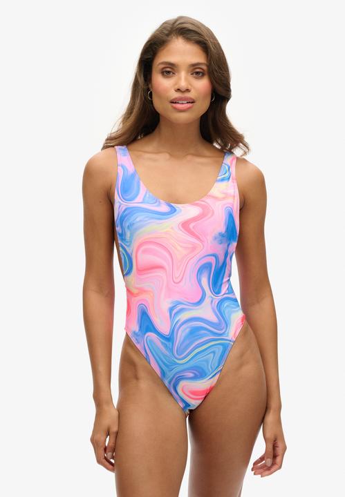 Actual product image Superdry Print Scoop Back Swimsuit (M)
