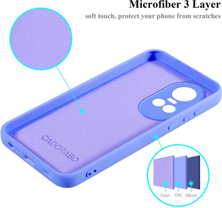 Actual product image Cadorabo Case for OPPO Reno 10 5G / 10 Pro 5G TPU in liquid protection silicone design (Realme 10S 5G)