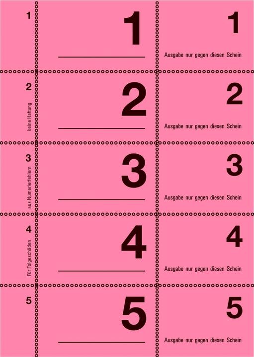 Nährwerte und Zutaten Avery Garderobennummern (100 x)
