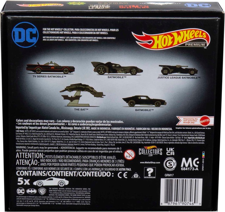 Actual product image Hot Wheels Premium Batman Bundle